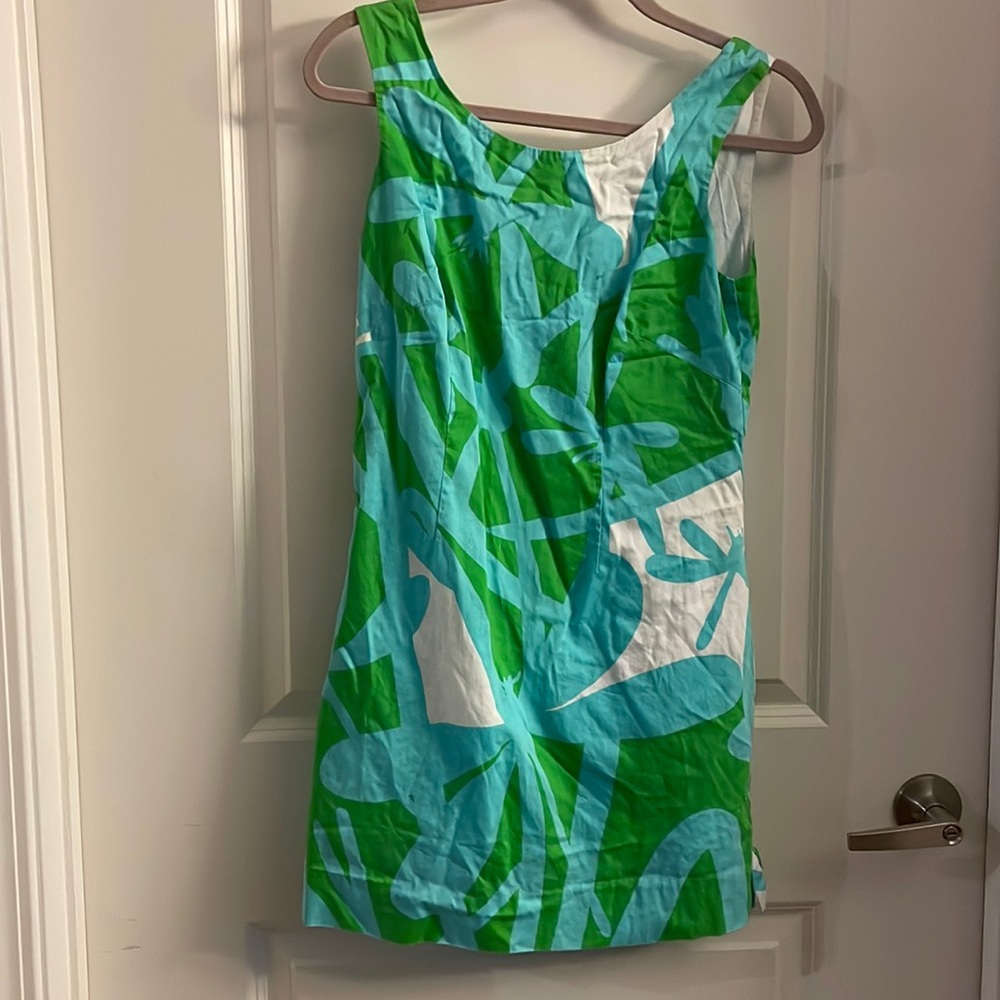 Lilly Pulitzer Blue Green Dress Size 4